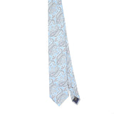 Front Front of Vintage 1990's Ermenegildo Zegna Paisley Patterned Tie