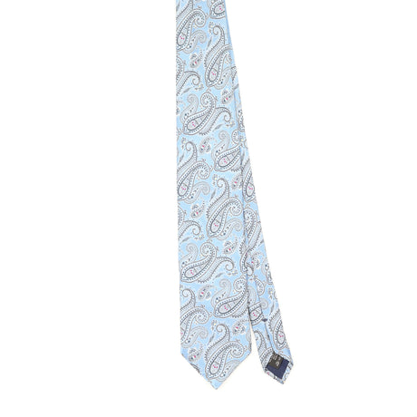 Front Front of Vintage 1990's Ermenegildo Zegna Paisley Patterned Tie
