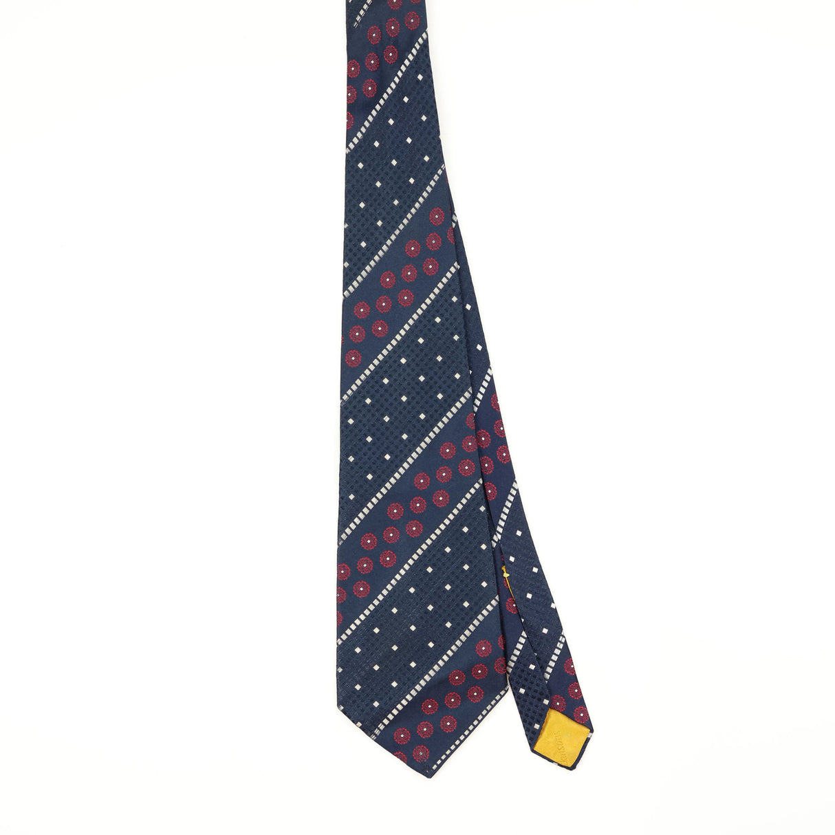 Front Front of Vintage 1980's Geometric Patterned Tie