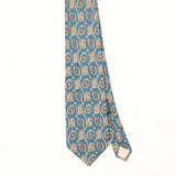 Front Front Detail of Vintage 1980's Ted Lapidus Geometric Patterned Tie