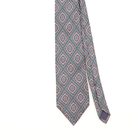 Front Detail of Vintage 1990's Stafford Geometric Patterned Tie