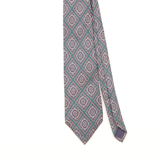 Front Detail of Vintage 1990's Stafford Geometric Patterned Tie