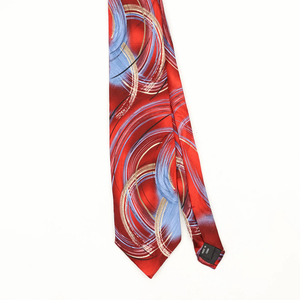 Front Front Detail of Vintage Jerry Garcia Clockworks Abstract Patterned Tie