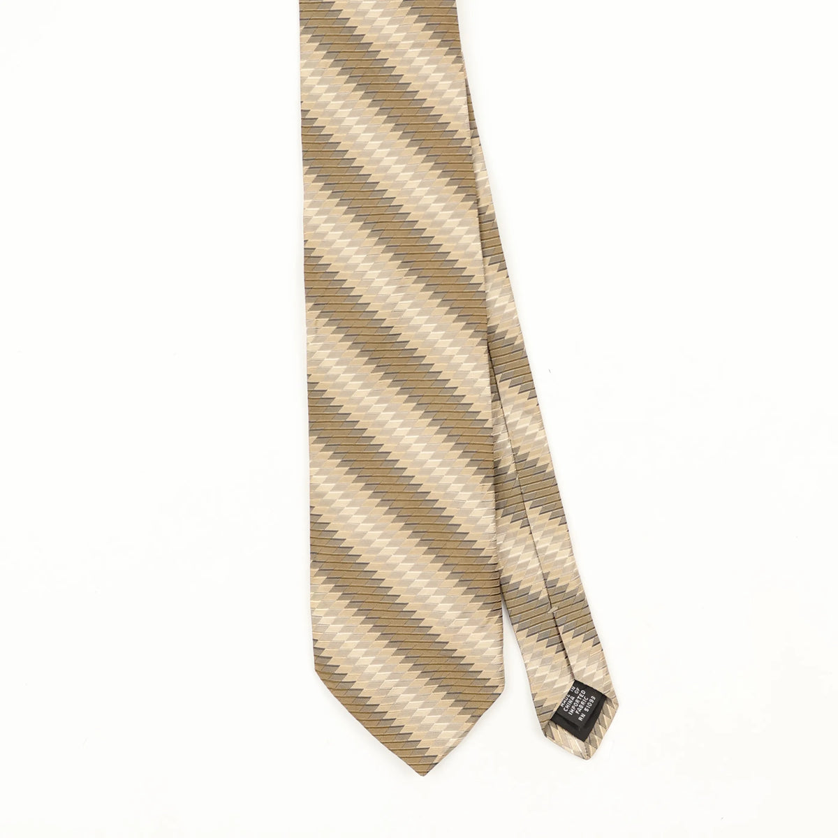 Front Front Detail of Vintage Stafford Geometric Patterned Tie