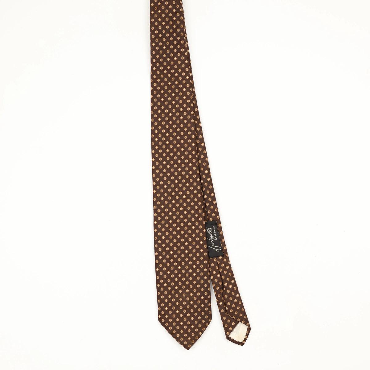 Front Front of Vintage 1980's Christian Dior Geometric Patterned Tie