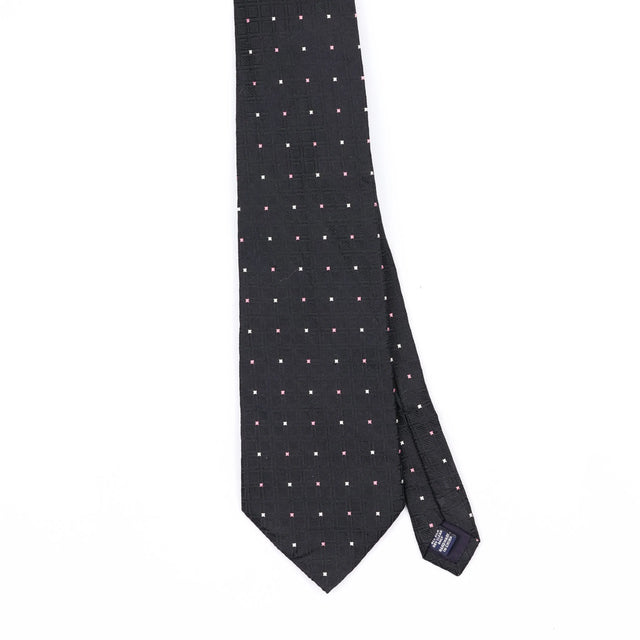 Front Front Detail of Vintage Roundtree & Yorke Polka Dot Patterned Tie