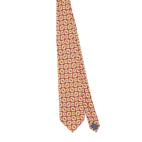 Front Front of Vintage 1990's Mario Valentino Geometric Patterned Tie