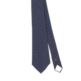 Front Front Detail of Vintage 1980's Carven Polka Dot Patterned Tie