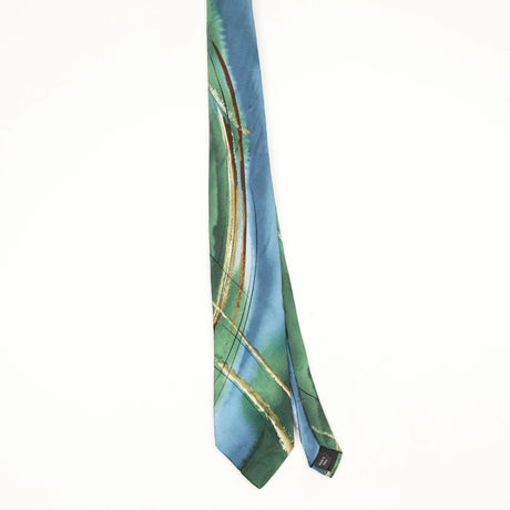 Front Front of Vintage Jerry Garcia Abstract Patterned Tie