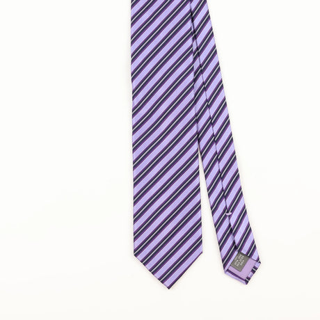 Front Detail of Vintage 1990's Striped Patterned Tie