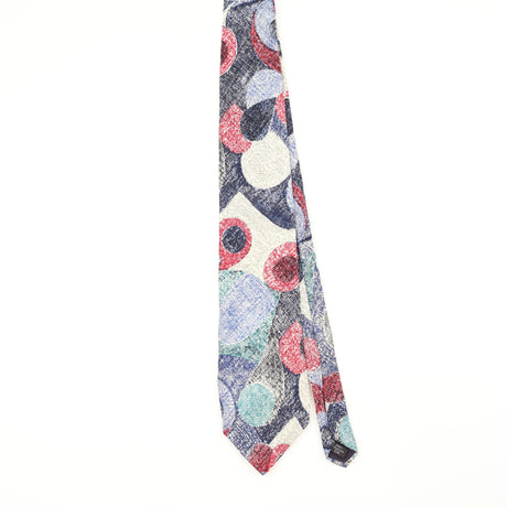Front Front of Vintage 1910's Marina Di Carrara Abstract Patterned Tie