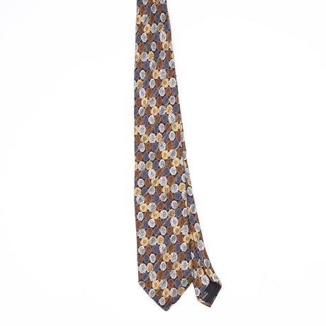 Front Front of Vintage 1990's Circles Geometric Patterned Tie