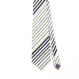 Front Front Detail of Vintage 1990's Christian Dior Striped Patterned Tie