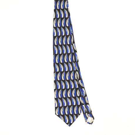Front Front of Vintage 1990's Pierre Cardin Geometric Patterned Tie