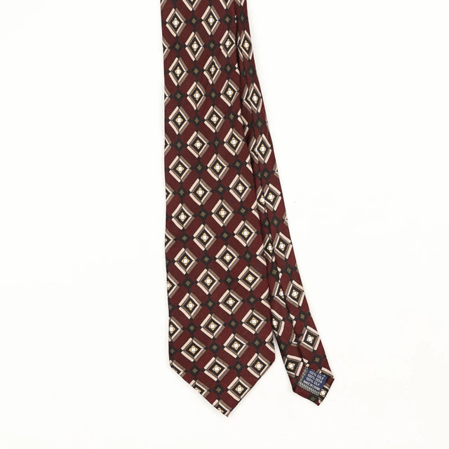 Front Front Detail of Vintage Croft & Barrow Geometric Patterned Tie