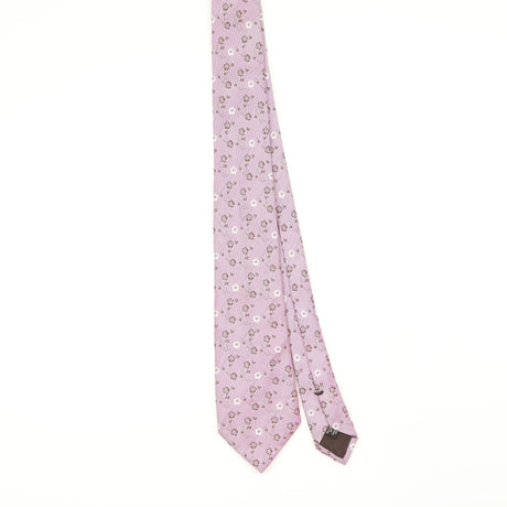 Front Front of Vintage 1990's Ermenegildo Zegna Floral Patterned Tie