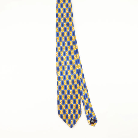 Front of Vintage 1990's Puritan Geometric Patterned Tie