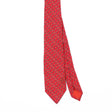 Front Front Detail of Vintage 1990's Celine Chains Geometric Patterned Tie