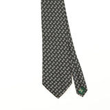Front Front Detail of Vintage 1990's Ralph Lauren Paisley Patterned Tie