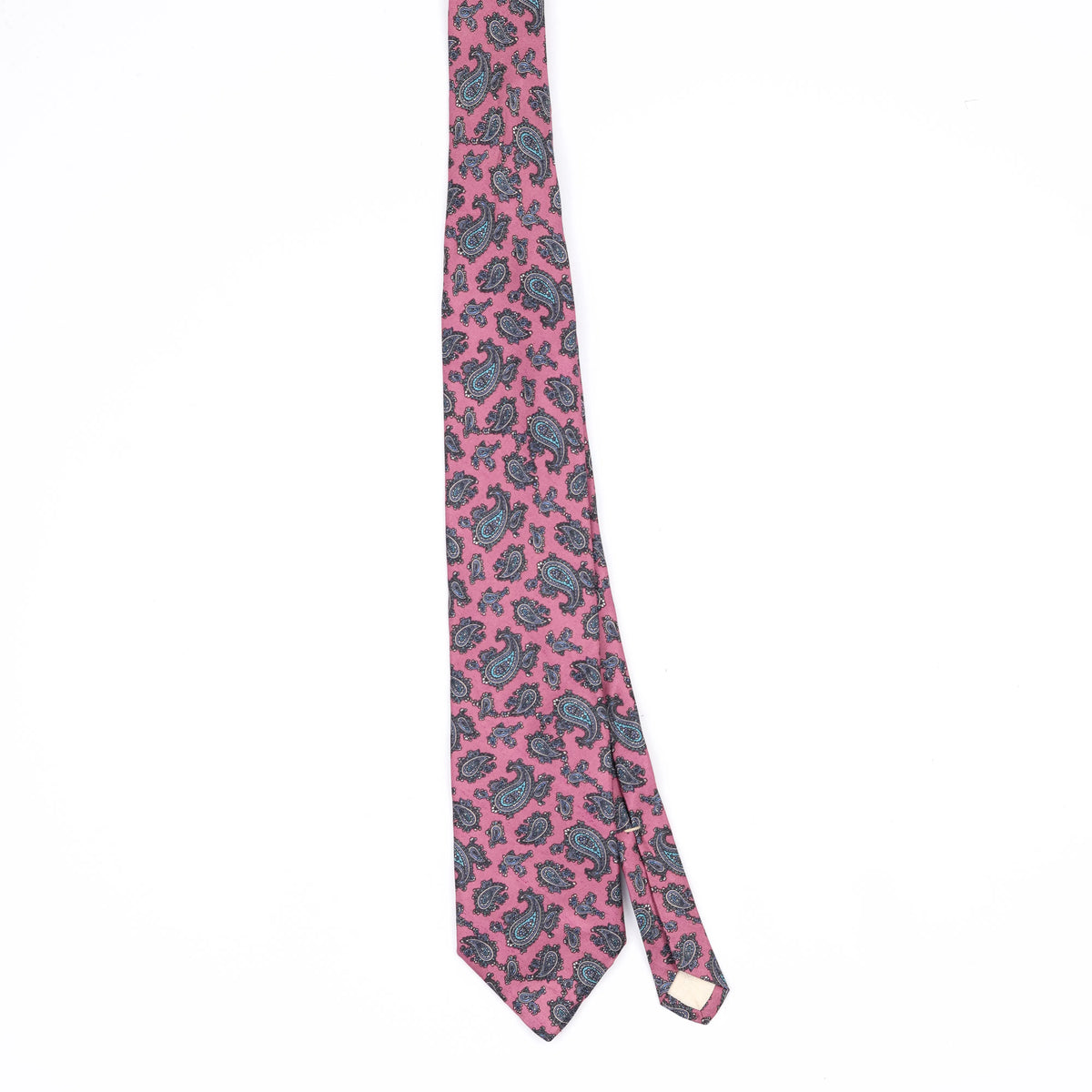 Front Front of Vintage 1990's Paisley Patterned Tie
