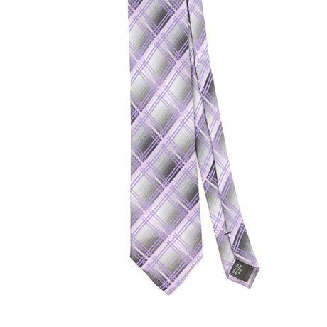 Front Front Detail of Vintage Pierre Cardin Plaids & Checks Patterned Tie