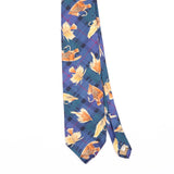 Front Front Detail of Vintage 1990's Fish Plaids & Checks Patterned Tie