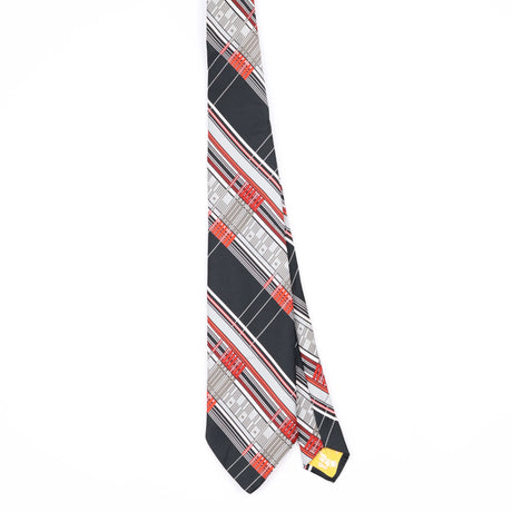 Front Front of Vintage 1980's Striped Patterned Tie