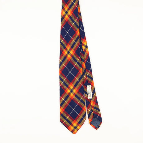 Front of Vintage 1980's Plaids & Checks Patterned Tie