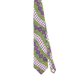 Front Front of Vintage 1990's J.T. Beckett Geometric Patterned Tie