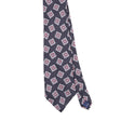 Front Front Detail of Vintage 1990's Stafford Foulard Geometric Patterned Tie