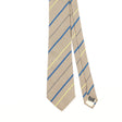 Front Detail of Vintage 1990's Yves Saint Laurent Striped Patterned Tie