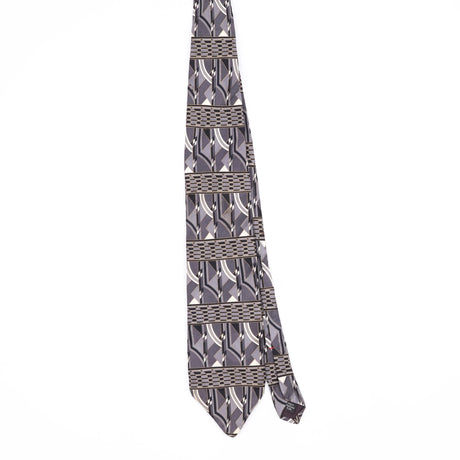 Front Front of Vintage 1990's Geometric Patterned Tie