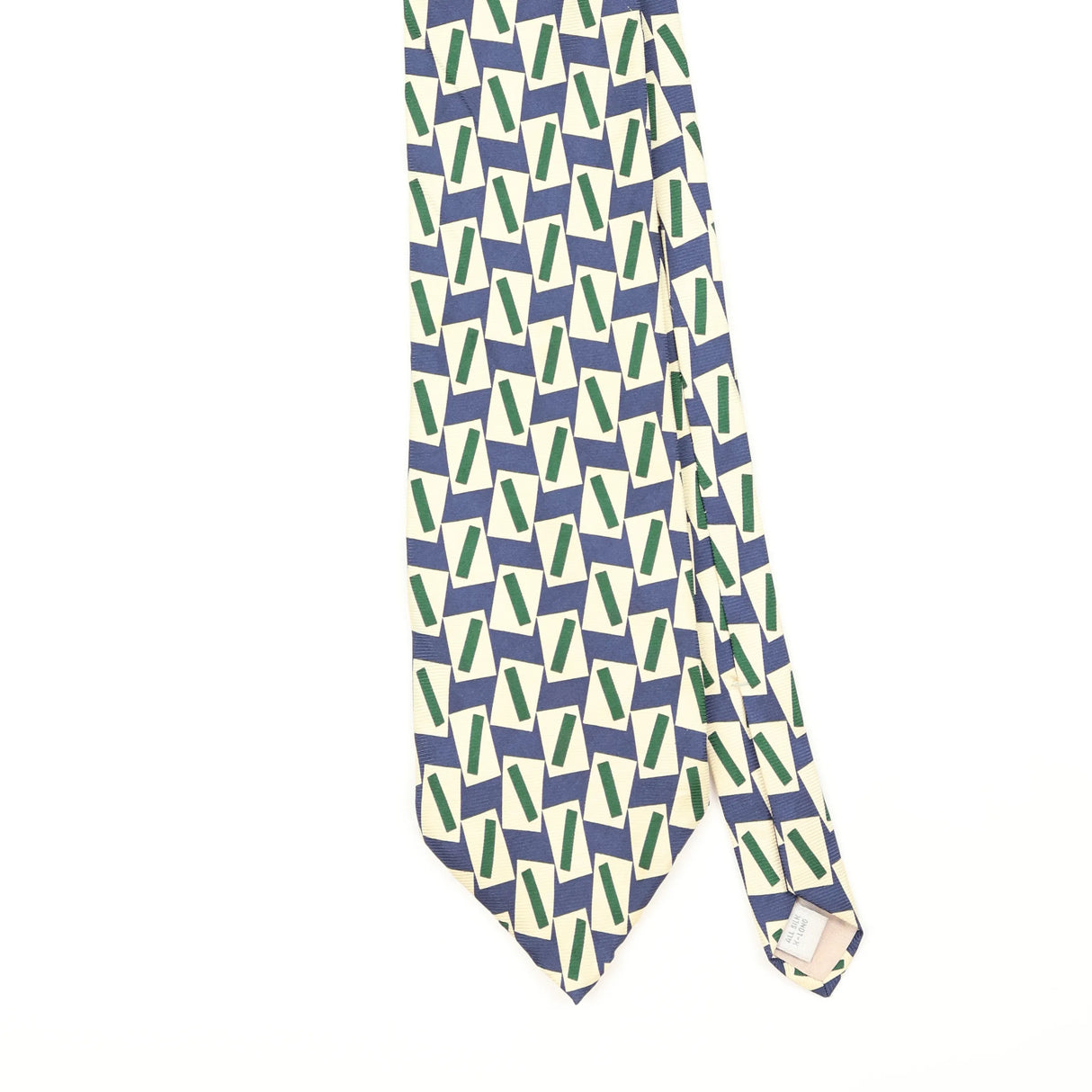 Front Front Detail of Vintage 1990's Pierre Cardin Geometric Patterned Tie