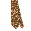 Front Front Detail of Vintage 1980's Geometric Patterned Tie