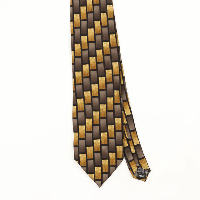 Front Front Detail of Vintage 1990's Geometric Patterned Tie