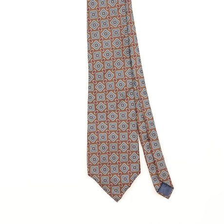 Front Detail of Vintage 1980's Pierre Cardin Geometric Patterned Tie