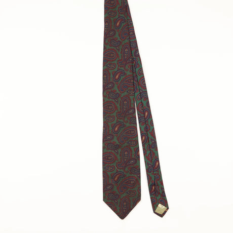 Front of Vintage 1980's Paisley Patterned Tie