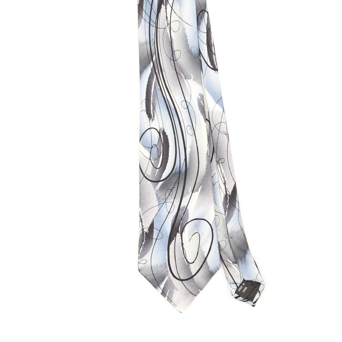 Front Front Detail of Vintage Jerry Garcia Abstract Patterned Tie