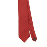 Front Front Detail of Vintage 1990's Lanvin Striped Patterned Tie