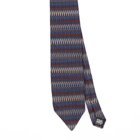 Front Front Detail of Vintage 1990's Haggar Geometric Patterned Tie