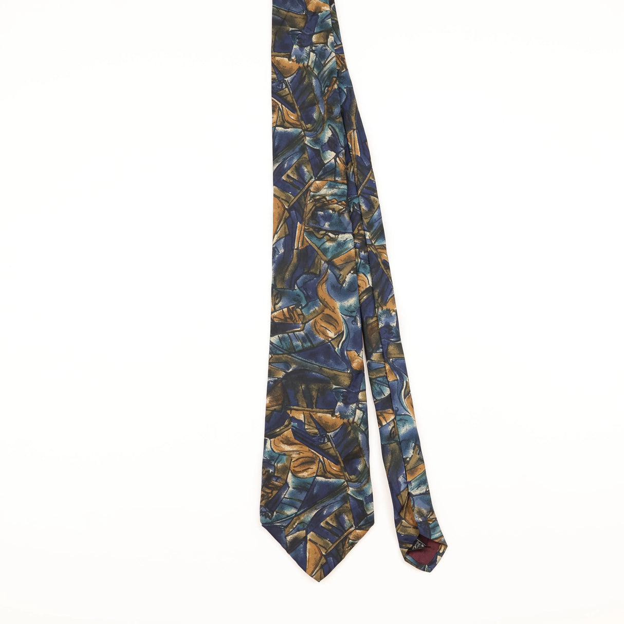Front of Vintage 1990's Van Heusen Abstract Patterned Tie