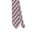 Front Front Detail of Vintage 1990's Geoffrey Beene Striped Patterned Tie