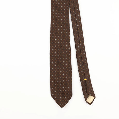 Front Detail of Vintage Don Loper Geometric Patterned Tie