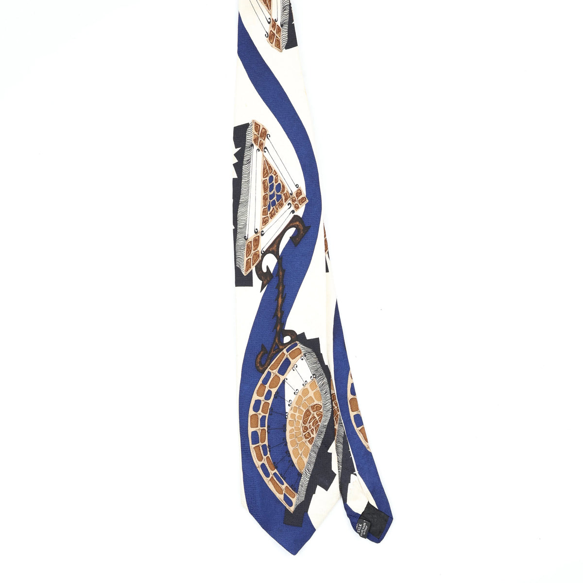 Front Front of Vintage 1990's Abstract Patterned Tie