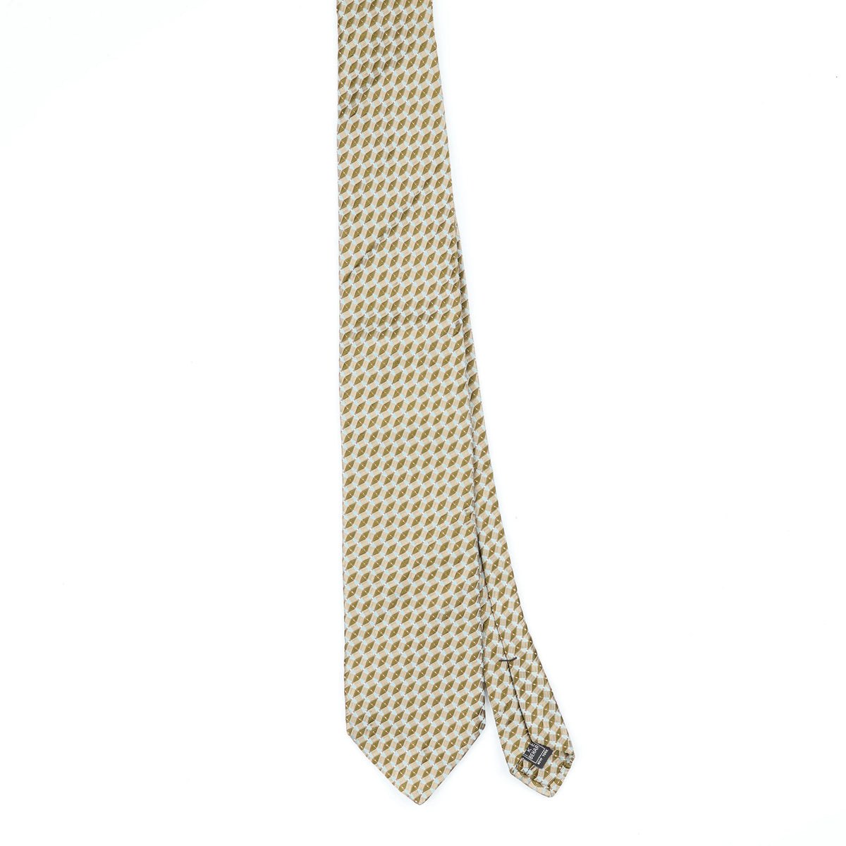 Front Front of Vintage 1990's Foulard Geometric Patterned Tie