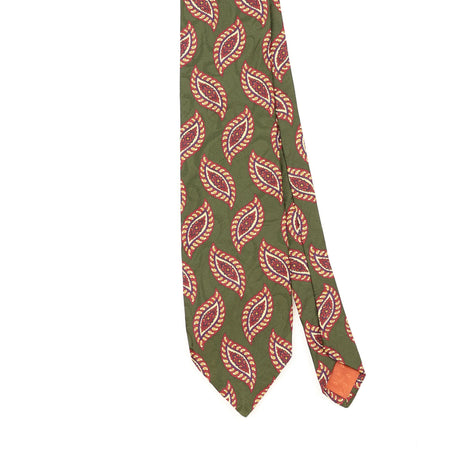 Front Front Detail of Vintage 1990's Geometric Patterned Tie