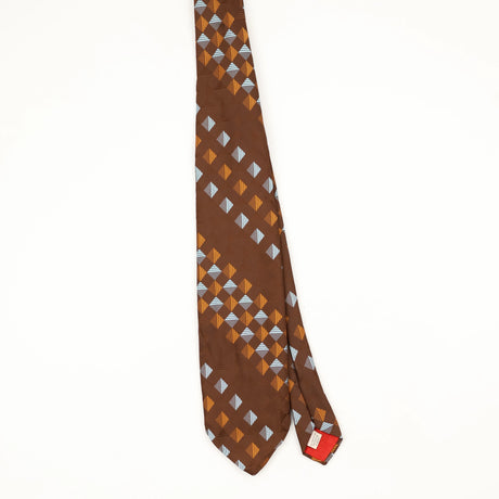 Front Front of Vintage 1980's Geometric Patterned Tie