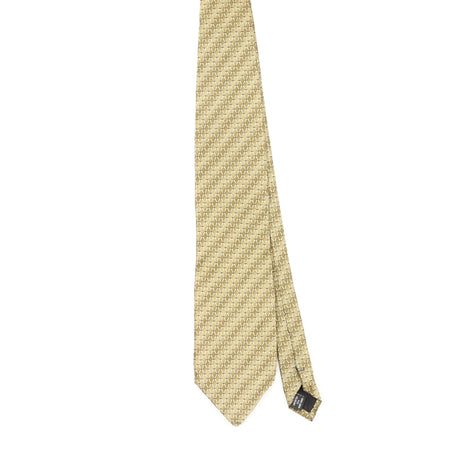 Front Front of Vintage 1990's Mulberry Geometric Patterned Tie