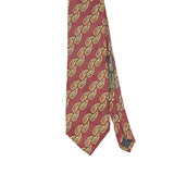 Front Front Detail of Vintage 1990's Paisley Patterned Tie
