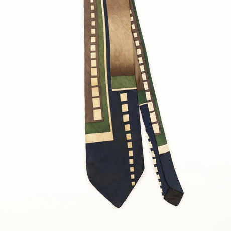 Front Detail of Vintage 1990's Surrey Abstract Patterned Tie